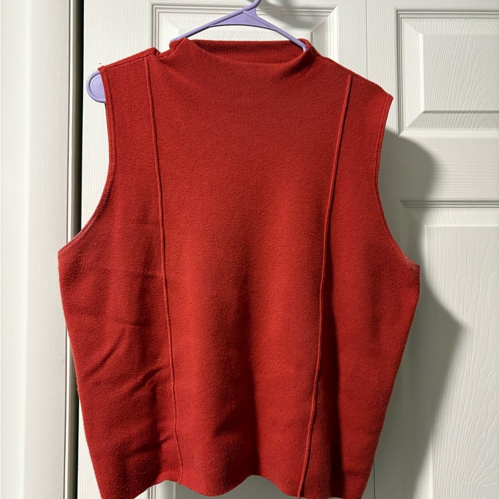 Milano Vibrant Red Knit Top